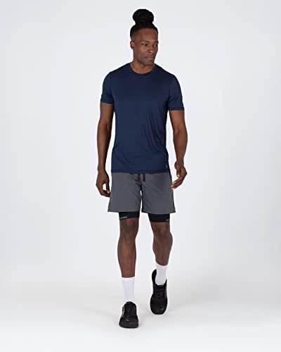 מכנסיים קצרים של Skora's Shorts Running Gym ביצועים אתלטיים קצרים-אינץ ', 7 אינץ' ו -9 אינץ 'דחיסה מרופדת ולא מרופדת