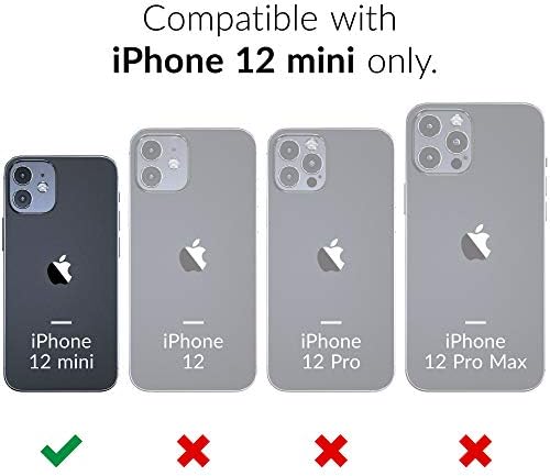 Crave iPhone 12 MINI מארז, מארז סדרת הגנת שמירה כפולה לאייפון 12 מיני - יער ירוק