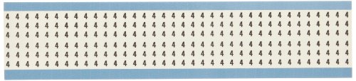בריידי חה חה-4-פק 1.5 סמן אורך, ב-12 אצטט בד, שחור על לבן מוצק מספרי חוט סמן כרטיס, אגדה 4