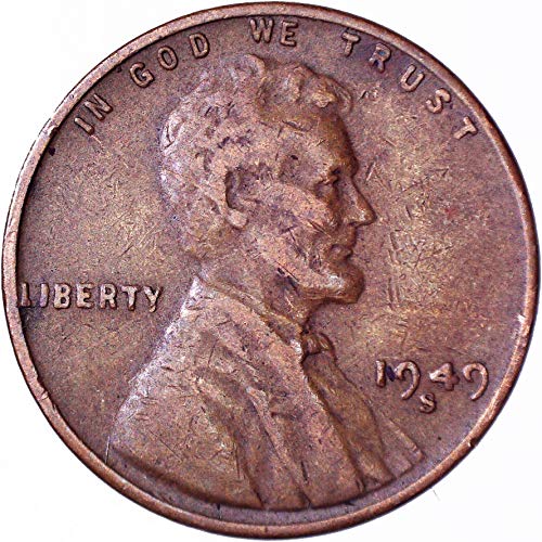 1949 S Lincoln Weat Cent 1C בסדר מאוד