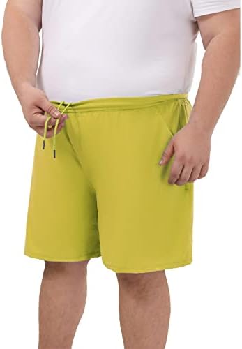 Rosemmetti 7 אינץ 'מכנסיים אתלטים לגברים גדולים וגבוהים בכושר יבש מפעיל מכנסי אימון לחדר כושר ספורט עם כיסי רוכסן