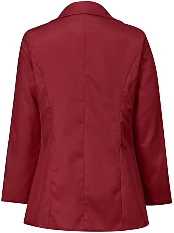 בלייזרים קדמיים פתוחים לנשים שרוול ארוך עבודה מעילי משרד בלייזר בלייזר חולצת ז'קט קל משקל קל בגדי סתיו לנשים 2022