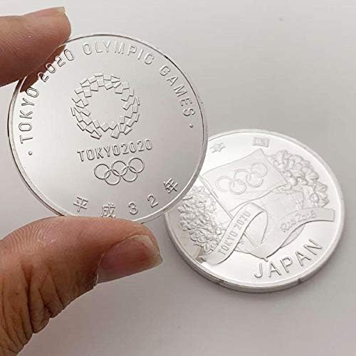 העתק מטבע 2020 משחקים האולימפיים של טוקיו מטבע מטבע המועדף על מטבע המטבעה המועדף על מטבע מטבע מצופה מזל טוב לאסוף מטבע מטבע