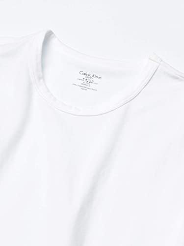 קלווין קליין כותנה לגברים מתיחת חולצות צוואר צוואר 4-חבילות