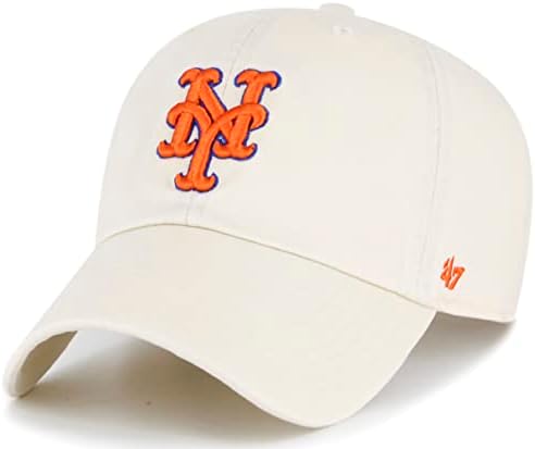 47 MLB ניקוי טבעי כובע כובע מתכוונן, גודל אחד למבוגרים
