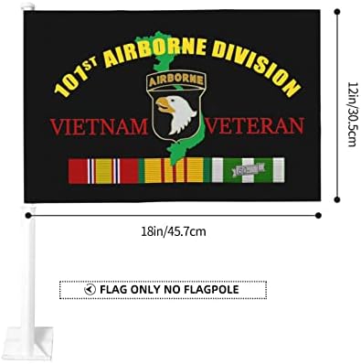 חטיבה מוטסת 101 הוותיקה הוותיקה וייטנאם דגל רכב דגל רכב דגל רכב דגל רכב לרוב חלון הרכב 12 x18 דגל