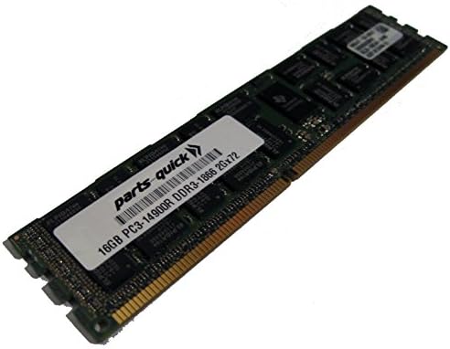 חלקים-זיכרון של 16 ג'יגה-בייט עבור Dell PowerEdge C6220 II DDR3 PC3-14900 1866 MHz ECC רשום DIMM RAM