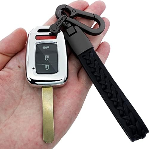 Kirsnda למארז הכיסוי של הונדה מפתח FOB, עם מחזיק מפתחות, מעטפת רכב רכה של מכונית, מתאימה אקורד CIVIC CR-V LX מפתח מרחוק