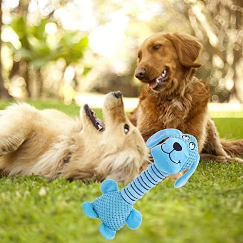 Set סט צעצועי כלבים חריקת, צעצועים אימוני סאונד של חיות מחמד עמידות, כלב, משחק אינטראקטיבי של גור, לכלבים בינוניים קטנים, כלב