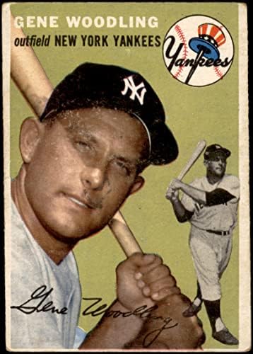 1954 Topps 101 Gene Woodling New York Yankees Fair Yankees