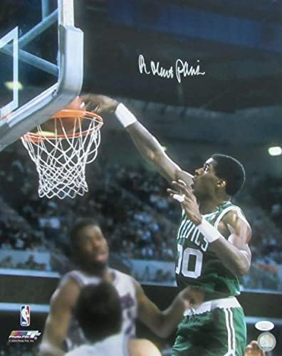 רוברט פאריש חוף חתימה 16x20 תמונה בוסטון סלטיקס JSA - תמונות NBA עם חתימה
