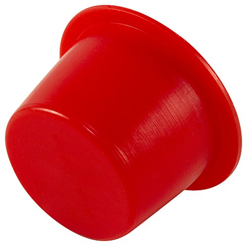 Caplugs Z252Q1 מכסה ותקע מחודד פלסטיק. T-252, PE-LD, CAP OD 1.231 מזהה תקע 1.356, אדום