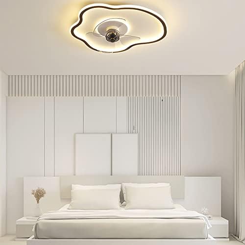 Cata-Medica 45W LED תאורת תקרה עם מאוורר חדר שינה אור חדר שינה אור מודרני חדר ילדים פשוט מאוורר מאוורר תאורה בלתי נראית מתקן תאורה מאוורר