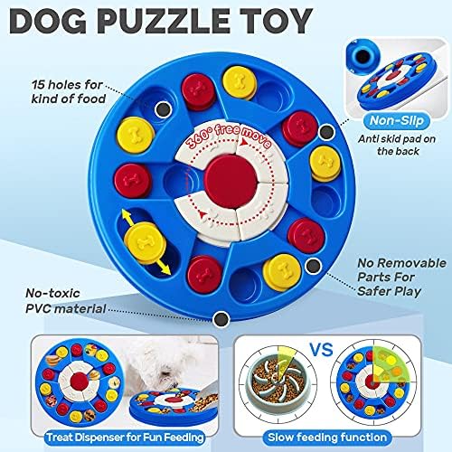 צעצועי פאזל כלבים של ג'ואנסן, משחק כלבים אינטראקטיבי, צעצועי העשרה לכלבים לגור גור נפשית למזין פינוקים של כלבים לכלבים קטנים, בינוניים
