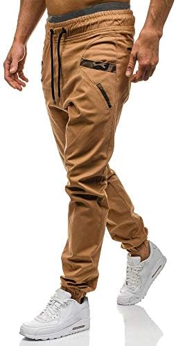 מכנסי טרנינג ווואנג מכנסי מטען מכנסיים רצים לגברים רזים מתאימים למתיחה ספורטיבית מכנסיים ארוכים
