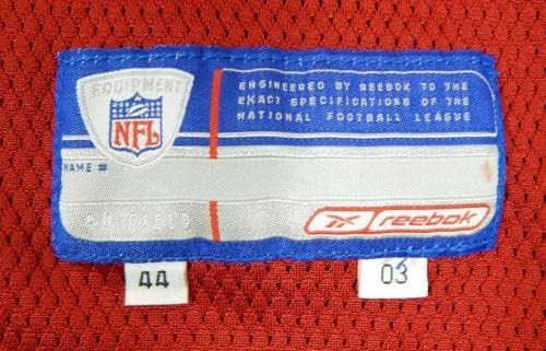 2003 סן פרנסיסקו 49ers B Williams 17 משחק הונפק אדום ג'רזי 44 DP12794 - משחק NFL לא חתום משומש גופיות