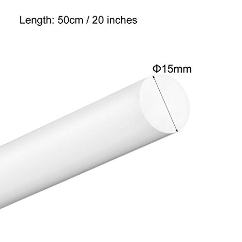 UXCell 3PCS מוט עגול מוט עגול 5/8 אינץ 'אורך 20 אינץ