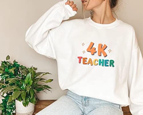 רטרו 4 קארט מורה כיתת חולצה מגניב 4 קארט גננת סוודר מורה הערכה מתנה לעתיד מורה