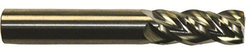 קליבלנד סגנון 4 ג 60066 קרביד קצה אחד מרכז חיתוך 5/8 קוטר ספירלת חליל ישר שוק בהיר גימור