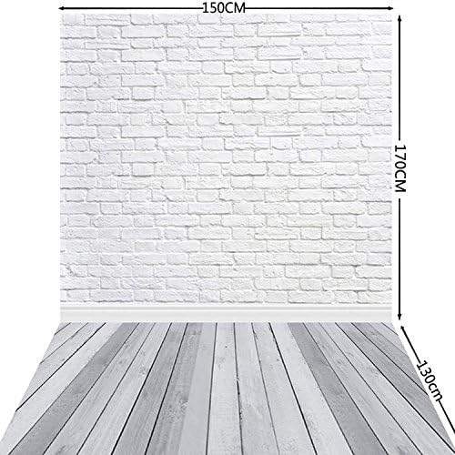 5 על 10 רגל לבן לבנים קיר רצפת עץ צילום תפאורות לבני נייר תינוק יילוד סטודיו נכס תמונה רקע 013