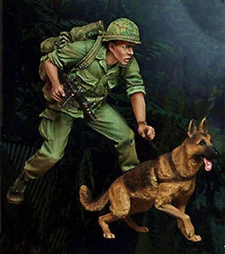 גודמואל 1/35 מלחמת וייטנאם צבא ארצות הברית וכלב שרף חייל דגם ערכת/אינו מורכב ולא צבוע מיניאטורי ערכת
