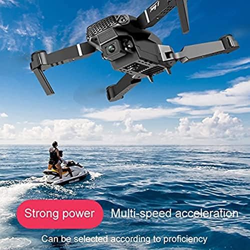 Drone Arcawa למצלמת ילדים, מצלמה כפולה מתקפל מצלמה אווירית מטוס שלט רחוק Quadcopter עם אחיזת גובה, מצב ללא ראש, מנוע ללא מברשות