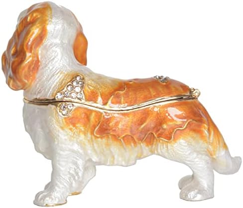 פסלי דקור כלב תכשיט תיבת כלב תכשיטי תיבת כלב מזכרת תיבת חיות מחמד מתנות