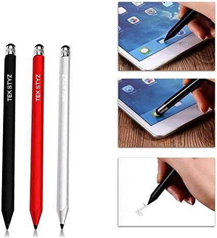 Pro Stylus Capacitive Pen תואם עם Samsung LG Google Apple iPads משדרג מגע דיוק גבוה בהתאמה אישית גודל מלא 3 חבילה!