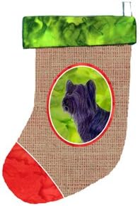 אוצרות קרוליין Skye Terrier גרב חג המולד, 11X18, רב צבעוני