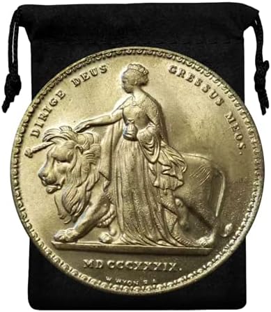 עותק קוקריט אונה ואריה 1839 המלכה ויקטוריה 5 מטבע בריטניה בריטניה הגדולה סילבר דולר סילון פנס מטבע זהב מטבע מזכרת מלכותית