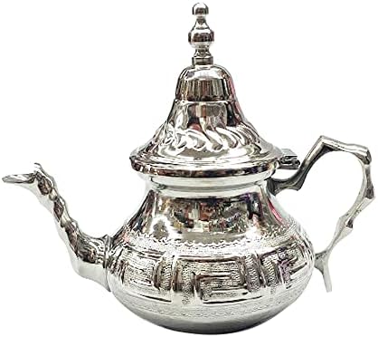 הורוס ארטסניה דה אגיפו סט תה מרוקאי מסורתי שלם לשימוש יומיומי קומקום 350 מל מגש 28 סמ עם 6 כוסות כוסות