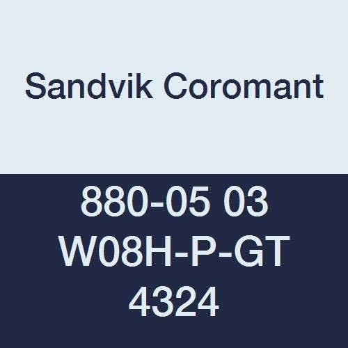 סנדוויק קורומנט, 880-05 03 ו08 שעות-פ-ג ' י-טי 4324, קורודריל 880 הוספה לקידוח, קרביד, ריבוע, חיתוך יד ימין, כיתה 4324, טי+אל2או3, מגב,