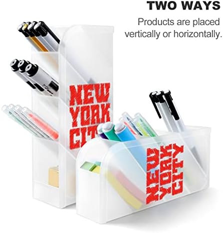 ניו יורק מחזיק עט עיפרון ארגונית אחסון איפור מברשת כוס אמנות אספקת עבור שולחן משרד בית לבן
