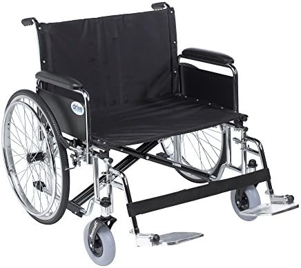 כונן רפואי סטד28קדפה-ס. פ. סנטרה א. ק. כיסא גלגלים רחב במיוחד, שחור