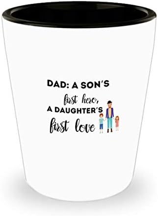 אבא: הגיבור הראשון של הבן, האהבה הראשונה של הבת, ספל כוס זכוכית, מתנות יום הולדת לאבא החורג