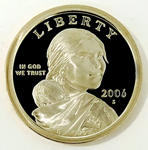 2006 S Sacagawea Dollar Golden 1 $ הוכחה $ 1 $ ארהב הוכחת מנטה DCAM