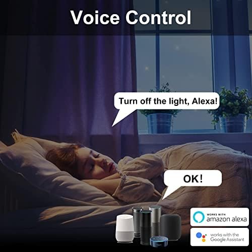 רצועות חשמל חכמות של Jinvoo, מגני נחשול רצועת חשמל WiFi, שקע חשמל להגנה על עומס העומס של הכוח, בקרת קול, שלט רחוק של טיימר, תואם ל- Alexa