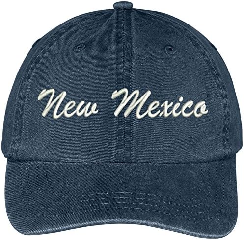 טרנדי הלבשה חנות ניו מקסיקו המדינה רקום נמוך פרופיל מתכוונן כותנה כובע