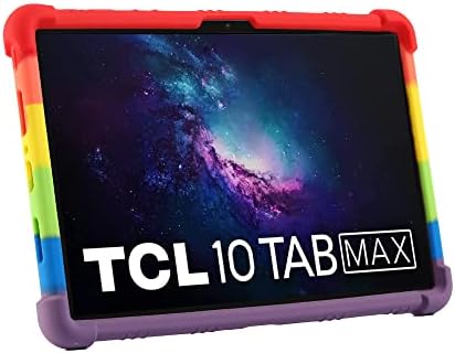 מארז Fryoh עבור TCL 10 TAB MAX 4G, כיסוי עם התאמת מעמד מארז הגנה על הוכחת הלם ידידותי לילדים עבור TCL 10 TAB MAX 4G, שחור