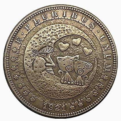 אתגר מטבע אמריקאי דולר כסף 1878 גולגולת הובו Morgan Copper Copper מכסף מתנה עותק מצופה עבורו אוסף מטבעות
