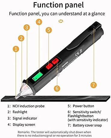 WYFDP VD430A דיגיטלי עט מולטימטר אינטליגנטי עט מתח AC חיישן חיישן חיישן עט ללא מגע אזעקת מתח לכלים חשמליים