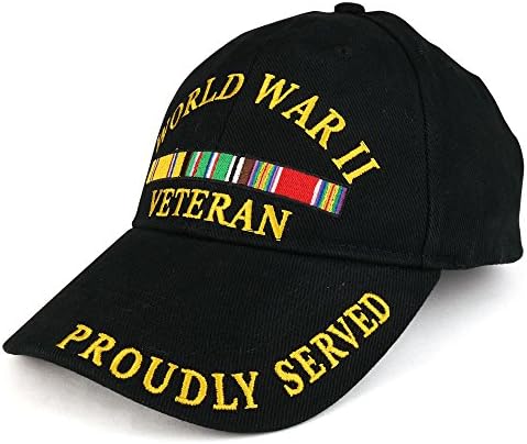 מלחמת העולם מלחמת העולם השנייה סרט ותיק רקום כובע בייסבול כותנה צבאי מובנה