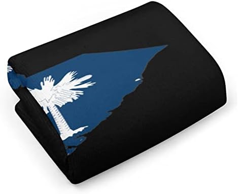 מפת דגל מדינת דרום קרוליינה מפת מגבות ידיים פנים שטיפת גוף מטלית כביסה רכה עם חמוד מודפס למטבח אמבטיה מלון יומיומי שימוש