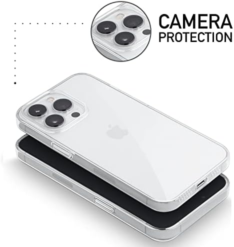 Commantlee Clear iPhone 14 Pro Case, כיסוי דק במיוחד Slim מינימלי - עבור Apple iPhone 14 Pro