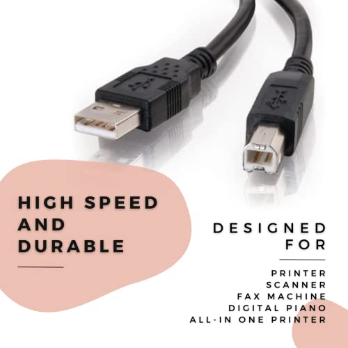 Digitmon 3ft USB נתונים מארח סנכרון סנכרון כבל כוח כוח עבור Numark Mixtrack Platinum FX - 4 Control Dj Controller