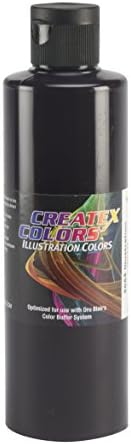 צבעי קריאקס צבעי צבע למברשת אוויר, 8 גרם, איור שחור