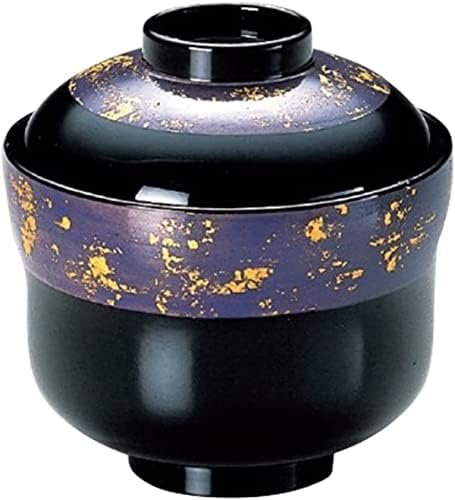 ג 'יי-מטבחים מס' 180 קערת יניקה קטנה של טייוהיסאגו, חגורת נייר זהב סגולה, תוצרת יפן, עד 3.5 על 3.6 אינץ', כלי שולחן