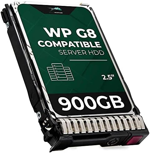 WP 900GB 15K SAS 12G 2.5 SFF HDD ב- HPE SC תואם ב- HP ProLiant DL160 DL325 DL360 DL385 DL380 GEN8 GEN10 שרת