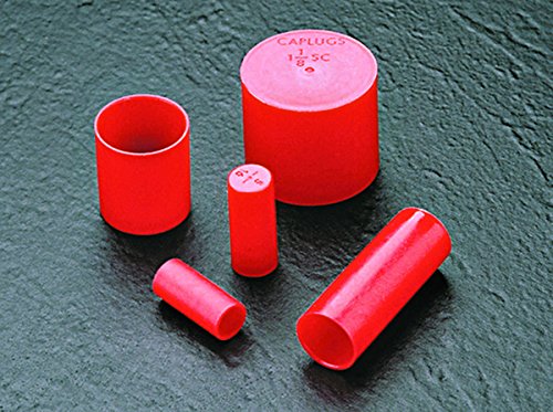 Caplugs Q2215Q3 מכסה שרוול פלסטיק לקצוות צינור. SC-2215, PE-LD, ID CAP 3.531 אורך 2.00, אדום