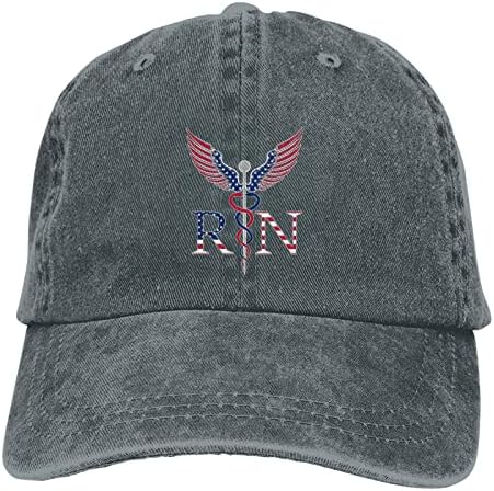 נוגד אמריקה דגל RN כובע בייסבול רשום כובע בייסבול כובע בייסבול מתכוונן אישה כובע היפ הופ לגברים